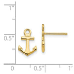 Load image into Gallery viewer, 14K Yellow Gold Anchor Post Earrings