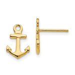 Load image into Gallery viewer, 14K Yellow Gold Anchor Post Earrings