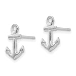 Load image into Gallery viewer, 14K White Gold Anchor Post Earrings