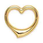 Load image into Gallery viewer, 14K Yellow Gold Heart Hollow Pendant Slide