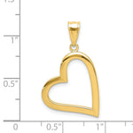 Load image into Gallery viewer, 14K Yellow Gold Hollow Heart Pendant
