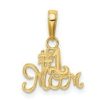 Load image into Gallery viewer, 14K Yellow Gold #1 Mom Charm