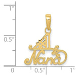 Load image into Gallery viewer, 14K Yellow Gold #1 Nana Charm