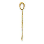 Load image into Gallery viewer, 14K Yellow Gold Flat Engravable Girl Charm