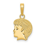 Load image into Gallery viewer, 14K Yellow Gold boy Charm 18mm length