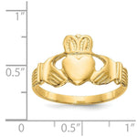 Load image into Gallery viewer, 14K Yellow Gold Men's Claddaugh Ring Size 9.75