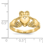 Load image into Gallery viewer, 14K Yellow Gold Men's Claddaugh Ring Size 8.75