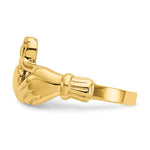 Load image into Gallery viewer, 14K Yellow Gold Men's Claddaugh Ring Size 8.75