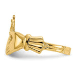 Load image into Gallery viewer, 14K Yellow Gold Polished Claddagh Ring Size 7