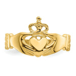 Load image into Gallery viewer, 14K Yellow Gold Polished Claddagh Ring Size 7
