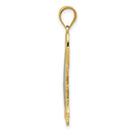 Load image into Gallery viewer, 14K Yellow Gold & Rhodium Sun Filigree Pendant