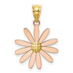 Load image into Gallery viewer, 14K Two-tone Gold Rose & Yellow Gold Daisy Pendant