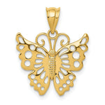 Load image into Gallery viewer, 14K Yellow Gold Butterfly Pendant