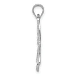 Load image into Gallery viewer, 14K White Gold Diamond-cut Dragonfly Pendant