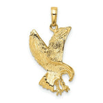 Load image into Gallery viewer, 14K Yellow Gold Eagle Charm