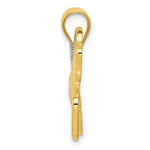 Load image into Gallery viewer, 14K Yellow Gold & Rhodium Filigree Horse Pendant