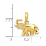 Load image into Gallery viewer, 14K Yellow Gold Polished Elephant Charm