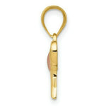 Load image into Gallery viewer, 14K Yellow Gold Yellow & Rose Gold Elephant w/Heart Charm