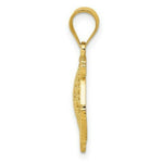 Load image into Gallery viewer, 14K Yellow Gold Filigree Fish Pendant