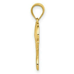 Load image into Gallery viewer, 14K Yellow Gold Filigree Dolphin Pendant
