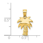 Load image into Gallery viewer, 14K Yellow Gold Palm Tree