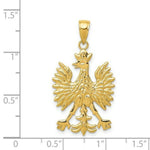 Load image into Gallery viewer, 14K Yellow Gold Eagle Charm