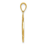 Load image into Gallery viewer, 14K Yellow Gold Fire Department Badge Pendant