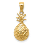 Load image into Gallery viewer, 14K Yellow Gold Diamond-cut Pineapple Pendant