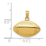 Load image into Gallery viewer, 14K Yellow Gold Football Charm