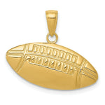 Load image into Gallery viewer, 14K Yellow Gold Diamond-Cut Medium Football Charm