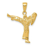 Load image into Gallery viewer, 14K Yellow Gold Girl Karate Charm