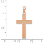 Load image into Gallery viewer, 14K Rose Gold Cross Pendant