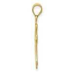 Load image into Gallery viewer, 14K Yellow Gold Mini Budded Cross Pendant