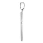 Load image into Gallery viewer, 14K White Gold Polished Cross Pendant 30mm length