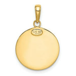 Load image into Gallery viewer, 14K Yellow Gold Saint Christopher Medal Pendant 17mm width