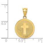 Load image into Gallery viewer, 14K Yellow Gold Reversible Cross & 1st Holy Communion Charm