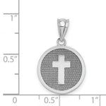 Load image into Gallery viewer, 14K White Gold Reversible Cross & 1st Holy Communion Charm