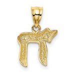 Load image into Gallery viewer, 14K Yellow Gold Chai Charm