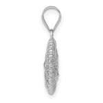 Load image into Gallery viewer, 14K White Gold Open Wire Heart Pendant