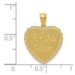 Load image into Gallery viewer, 14K Yellow Gold Polished For My Mom/ Thanks For Everything Pendant