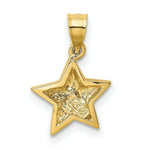 Load image into Gallery viewer, 14K Yellow Gold Polished Small Star Pendant