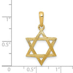 Load image into Gallery viewer, 14K Yellow Gold Star of David Pendant 24mm length