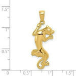 Load image into Gallery viewer, 14K Yellow Gold Polished Panther Pendant