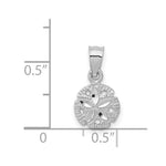 Load image into Gallery viewer, 14K White Gold Sand Dollar Pendant