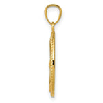 Load image into Gallery viewer, 14K Yellow Gold Polished Anchor w/Rope Oval Pendant