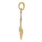 Load image into Gallery viewer, 14K Yellow Gold W/Y Gold Polished Anchor w/rope Pendant