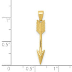 Load image into Gallery viewer, 14K Yellow Gold Polished Arrow Pendant