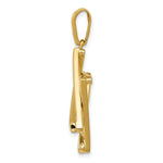 Load image into Gallery viewer, 14K Yellow Gold Star of David Pendant 39mm length