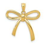 Load image into Gallery viewer, 14K Yellow Gold Polished Ribbon Bow Pendant