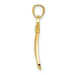 Load image into Gallery viewer, 14K Yellow Gold Polished Ribbon Bow Pendant